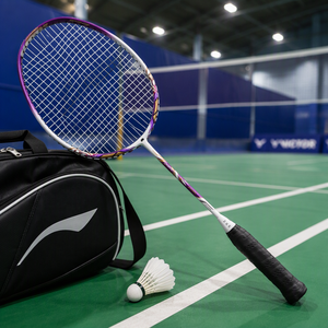 Raquette de badminton LIBOTAI REX non cordée, cadre en fibre de carbone, légère, pour le contrôle du volant, raquette d'entraînement pour amateurs intermédiaires - Product Image 4