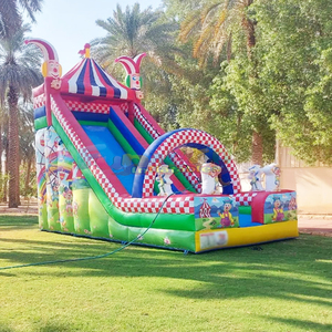 Tobogán inflable de payaso para niños, tobogán inflable para fiestas al aire libre, casa de brinco inflable para niños. - Product Image 5