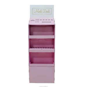 Tùy chỉnh sàn các tông Rack hiển thị với PEG móc kẹo điện cánh có thể gập lại Pop cửa hàng bán lẻ giấy sóng POS hộp hiển thị - Product Image 3