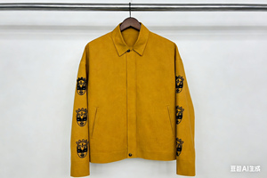 Artisan-Made Varsity Jacket Hip Hop Style Dot Pattern Reversible Windproof <b>Wool</b>/Polyester for Wholesale & Custom Orders - Product Image 3