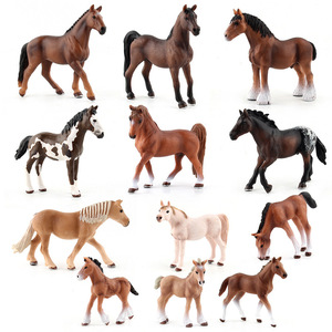 Juguete de simulación educativa cognitiva para niños, modelo de animal de granja de bosque sólido, caballo de plástico, nuevo - Product Image 3
