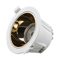 Plafonnier LED COB encastré rond RONSE pour intérieur, en aluminium, étanche IP44, 10W, moderne, pour projets de salles d'exposition