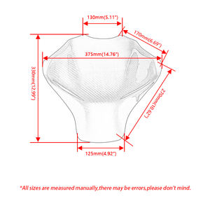 Accesorios para Motocicleta, Cubierta Protectora para Tanque de Combustible, Compatible con Honda CB650R CBR 650 R 2019 2020 2021 2022 <span class=keywords><strong>2023</strong></span> - Product Image 3