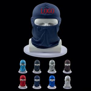 Wholesale 100% Cotton Common Full Face Cover Plush Unisex Mask Custom Logo Puff Printing for Motorbike Ski Bicycle Fishing Party - Product Image 1
