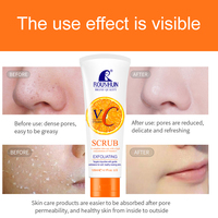 ROUSHUN VC Gommage Exfoliant Éclaircissant Vitamine C Visage et Corps Doux Exfoliant en Gros