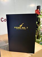 Liste de vins lumineuse en cuir, rectangulaire, à triple panneau LED, écologique, rechargeable, avec logo personnalisé, pour restaurant