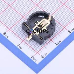 BS-12-B3BA003 Button & Strip Battery Connector SMD Connector Battery Holder CR1220 Phosphor Bronze - Product Image 1