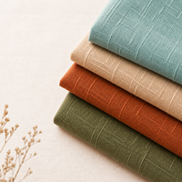 Tissu en mélange de rayonne et de lin extensible, doux et respirant, pour vêtements et robes d'été