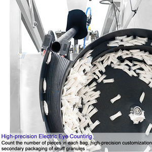 Desinfección de cloro a prueba de humedad Purificación de agua <span class=keywords><strong>Efervescente</strong></span> Máquina de embalaje de conteo de un solo gránulo 1-6 Envoltura de alimentos - Product Image 4