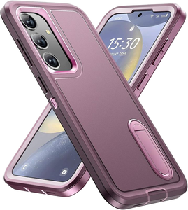 Triple defensa con funda de teléfono con soporte Protección completa a prueba de golpes Funda de teléfono resistente para <span class=keywords><strong>Samsung</strong></span> S24 - Product Image 1