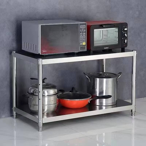 Étagère de rangement double couche moderne pour bureau d'hôtel, table de travail, meubles, ustensiles de cuisine, <span class=keywords><strong>restaurant</strong></span> - Product Image 1