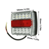 Kit d'éclairage de remorquage LED 12V/24V Câble magnétique 24 pieds Fiche 7 broches IP68 étanche CE approuvé pour toutes les remorques nouvel état