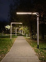 Bandes lumineuses LED solaires extérieures IP65 en aluminium, alimentées par courant alternatif, 6000K lumière du jour, contrôle par capteur, garantie 5 ans pour jardin
