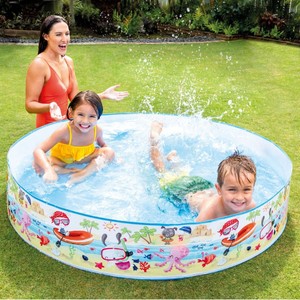 <span class=keywords><strong>Piscine</strong></span> gonflable <span class=keywords><strong>INTEX</strong></span> 58477 pour enfants en PVC rigide non pliable 122cmX25cm pour les activités de natation et de baignade - Product Image 1