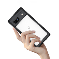 Étui de téléphone portable Google Pixel 7A & 7Pro en PC rigide, transparent, résistant aux chocs, anti-chute, avec protection de l'appareil photo