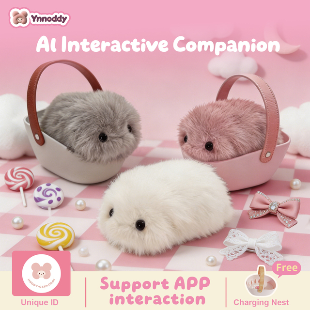 Wholesale Kids Noddy AI Educational Plush Robot Pet Smart Toy ChatGPT Integration Interactive Emotional Companion App Control