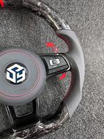 Vente en gros de volants en fibre de carbone LED pour Volkswagen Golf, modification et amélioration du volant VW Golf 7