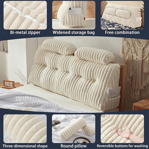 Coussin de dossier triangulaire Du Babo 59 pouces, coussin de soutien lombaire ergonomique pour canapé-lit et tête de lit - Product Image 2