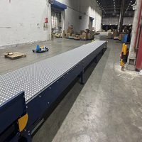 Bande transporteuse à rouleaux en plastique durable pour l'industrie logistique, transport lourd, série 400, bande en maille à billes, chaîne de convoyeur en plastique 400