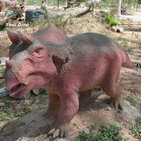 Statue de dinosaure réaliste personnalisée de petite taille (2 m) pour parc à thème, modèle animatronique à vendre pour parc d'aventure pour enfants en intérieur/extérieur