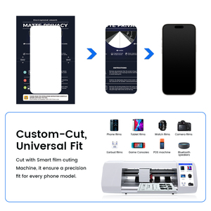 ฟิล์มไฮโดรเจลกันรอยแบบป้องกันการมองเห็น Ugoodcut ฟรีตัวอย่าง สำหรับ iPhone และ <span class=keywords><strong>Samsung</strong></span> ฟิล์ม TPU EPU ตัดด้วยเครื่องตัดฟิล์ม ป้องกันหน้าจอโทรศัพท์มือถือ - Product Image 4