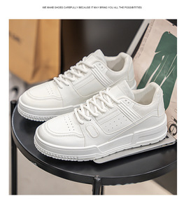 Zapatillas Blancas Transpirables para Hombre, Otoño 2026, Diseño Exclusivo, Suela Gruesa, Versátiles, Casuales, para Adolescentes - Product Image 6