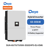 Solution de système de stockage d'énergie par batterie C&I BESS Moregosolar 100kW 150kW 200kW 128kWh, panneau photovoltaïque Longi 650W et pack de batteries Deye