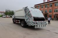 Compacteur de déchets à chargement arrière de 9 m³, 4x2, léger, prix abordable pour la collecte des déchets en Afrique et en Asie du Sud-Est
