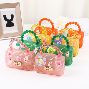 Schattige Portemonnee Slot Knop Kleine Vierkante Handtassen Voor Kinderen Meisjes Bloem Kinderen Schouder Crossbody Tassen Goedkope Groothandel - Product Image 2