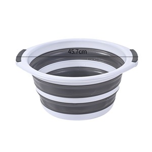 <span class=keywords><strong>Lavabo</strong></span> Redondo Plegable de Plástico para Baño, Plegable y Ahorra Espacio, <span class=keywords><strong>Lavabo</strong></span> Ecológico con Diseño Apilable - Product Image 1