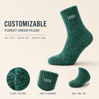 Chaussettes en peluche chaudes à motif personnalisé, chaussettes confortables pour la chambre, le salon, les voyages et les cadeaux de vacances