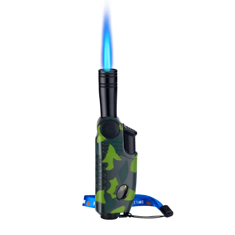 2022 New Torch Lighter Portable Cheap Metal Smoking Accessories Windproof Refill BBQ Jet Torch Lighter