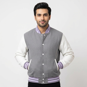Fabricant OEM – Vestes brodées de haute qualité pour hommes – Uniformes de baseball personnalisés – Blousons décontractés en polaire d'hiver – Blousons universitaires en molleton de mouton - Product Image 1