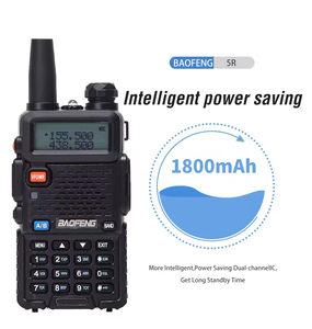 Boafeng uv5rx Cập Nhật cầm tay UV-5R 3-5km Tri-Band Analog Walkie Talkie với 108-136MHz <span class=keywords><strong>2</strong></span> chiều đài phát thanh và pin bao gồm - Product Image 6