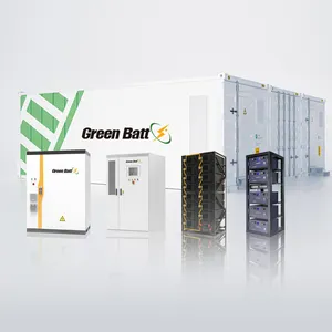 GreenBatt Grid kapalı ızgara yüksek gerilim endüstriyel ticari depolama aküsü konteyner elektrik enerjisi depolama sistemleri
