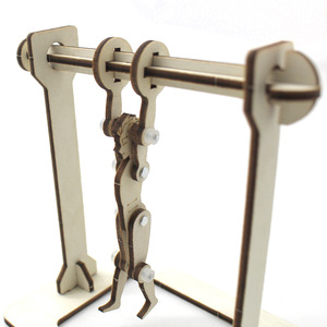 Kit d'éducation scientifique avec modèle de gymnaste en bois, jouet d'expérimentation physique à fonctionnement manuel pour enfants de 7 à 9 ans - Product Image 2