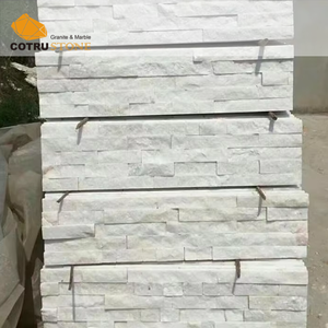 Panel de pared de chapa de piedra apilada blanca Revestimiento de pared exterior Pizarra Tipo de producto - Product Image 2