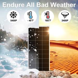 200W <span class=keywords><strong>300W</strong></span> 400W Kit de panneau solaire monocristallin chargeur pour camping-car/RV/caravane Charge 12V - Product Image 5