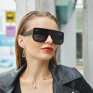 Nuevas Gafas de Sol para Mujer C6, Montura Doble Gris de PC, Protección UV400, Montura Grande Moderna, Gafas de Moda - Product Image 3