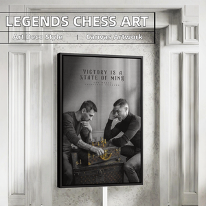 <span class=keywords><strong>Messi</strong></span> & Ronaldo Art Deco Ajedrez Póster Leyendas del fútbol Lienzo Jugador de fútbol Arte de la pared Deportes Decoración para el hogar Rectángulo Aniversario - Product Image 2