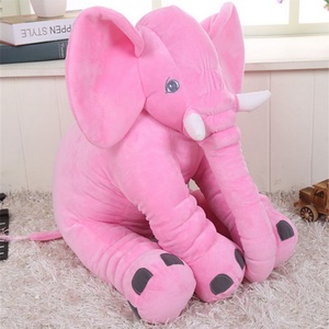 Elefante de Peluche con Orejas Grandes al por Mayor, Peluche Súper Suave, Bordado en Rosa, Relleno de Algodón PP, Almohada de Peluche - Product Image 5