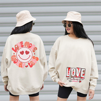 Personnaliser des motifs de transfert thermique en plastisol pour la Saint-Valentin, entièrement imprimés en couleur, avec patchs floqués et autocollants sérigraphiés