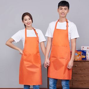 Customized Logo Adjustable Color Waterproof Oil-proof Nylon Woven Unisex Chef <b>Apron</b> <b>Kitchen</b> Cooking Restaurant Waiter Plain - Product Image 4