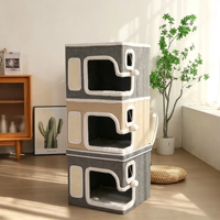 Lit pour chat pliable, écologique, en éponge, confortable, à double usage, toutes saisons, pour balcon, maison pour animaux de compagnie