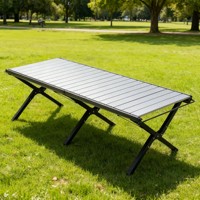 Table en métal, table utilitaire d'extérieur, table pliante de jardin, table pliante de randonnée, table pliante de festival, table pliante de patio, table pliante pour camping-car