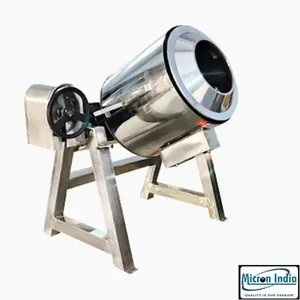 Machine à rôtir rotative GPL robuste en acier inoxydable pour les applications de torréfaction de noix, de graines et de café - Product Image 2