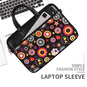 PU Cầm Tay Máy Tính Xách Tay Túi Máy Tính Xách Tay Cặp Túi Máy Tính Xách Tay Không Thấm Nước Túi Máy Tính Xách Tay Tay Áo Với Xử Lý Cho Bề Mặt Cuốn Sách - Product Image 2