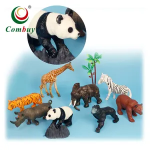 Sıcak satış kauçuk karikatür model oyuncaklar minyatür hayvanlar
