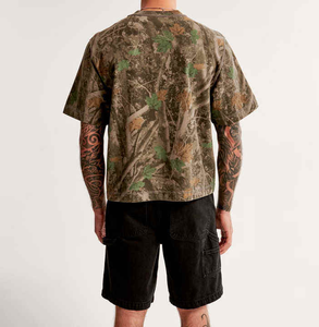 Quần Áo Các Nhà Sản Xuất Mới Đến Nặng Cotton Bất Cây Ngụy Trang In Người Đàn Ông Cắt T-Shirt - Product Image 2