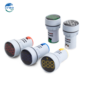 Lvbo Ampe kế 24V tín hiệu chỉ số ánh sáng 380V hiển thị kỹ thuật số LED Vôn kế AC đo lường 220V một pha DC 12 - Product Image 4